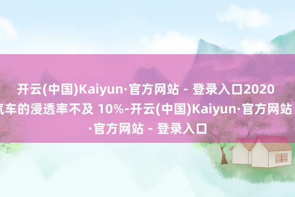开云(中国)Kaiyun·官方网站 - 登录入口2020 年新能源汽车的浸透率不及 10%-开云(中国)Kaiyun·官方网站 - 登录入口